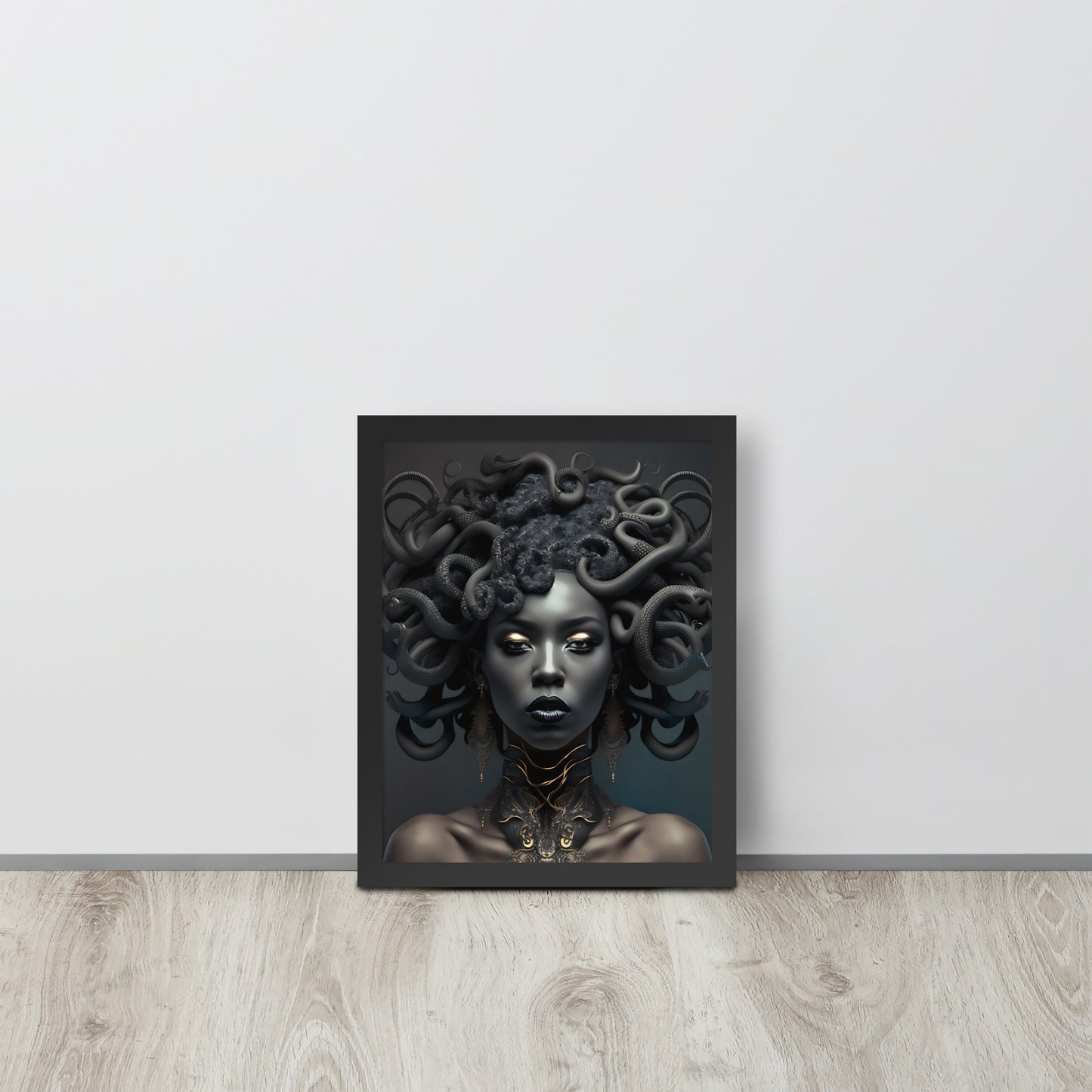 Black Madusa Framed poster