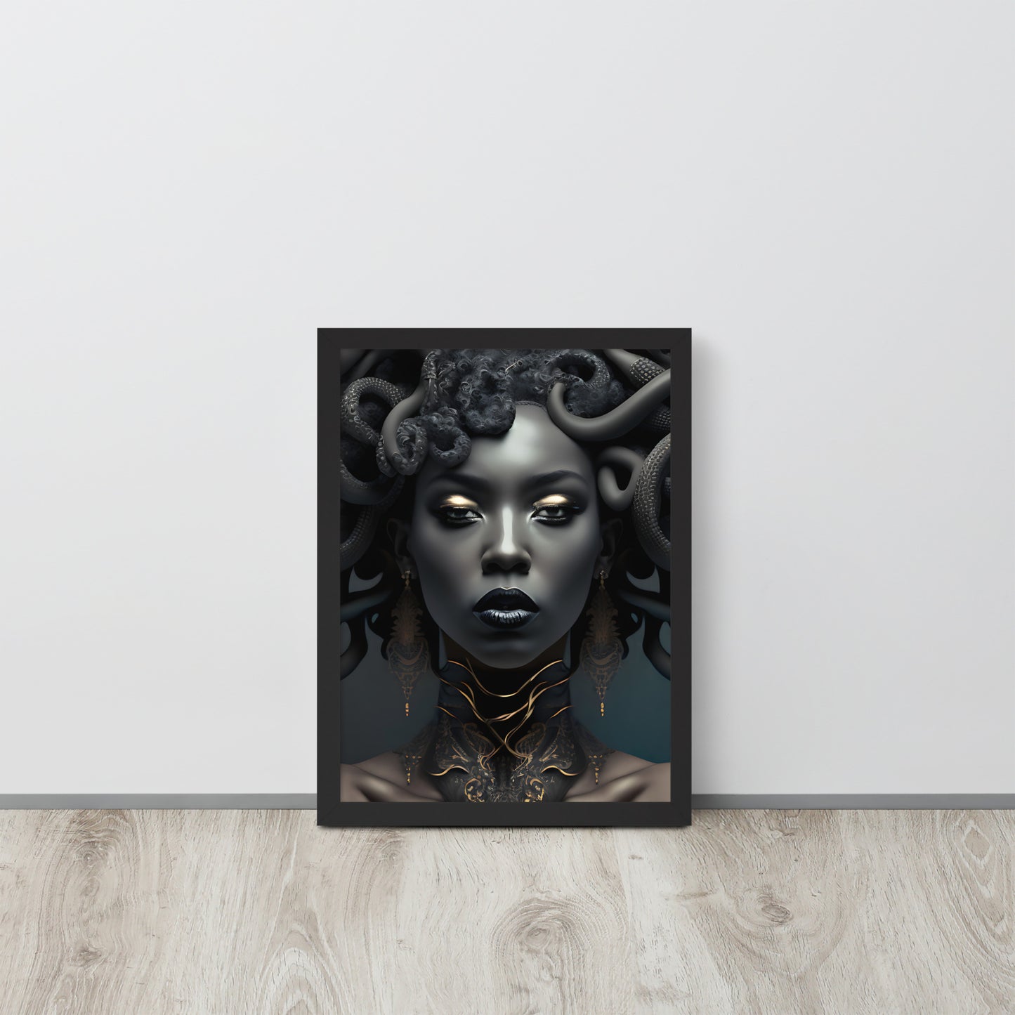 Black Madusa Framed poster