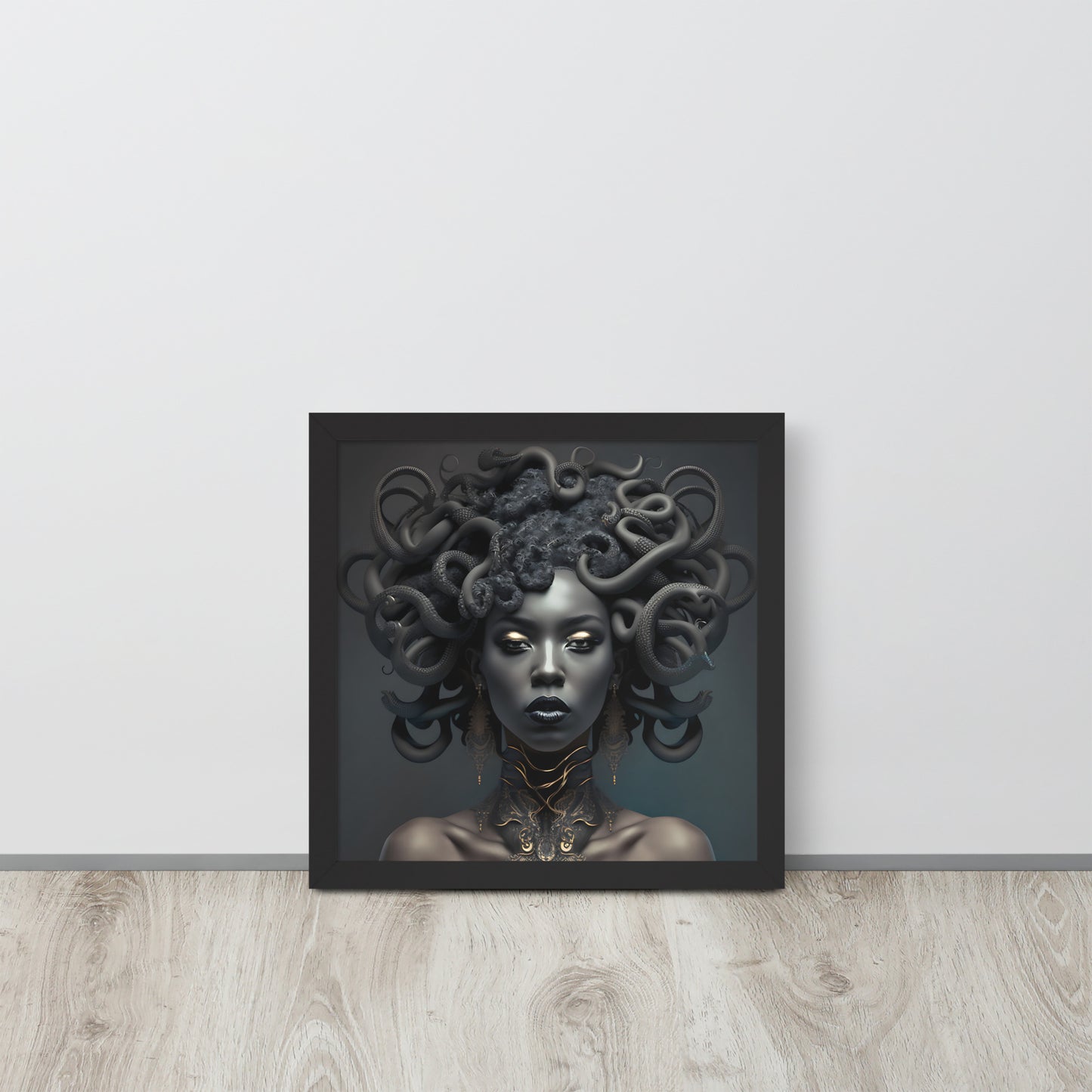 Black Madusa Framed poster