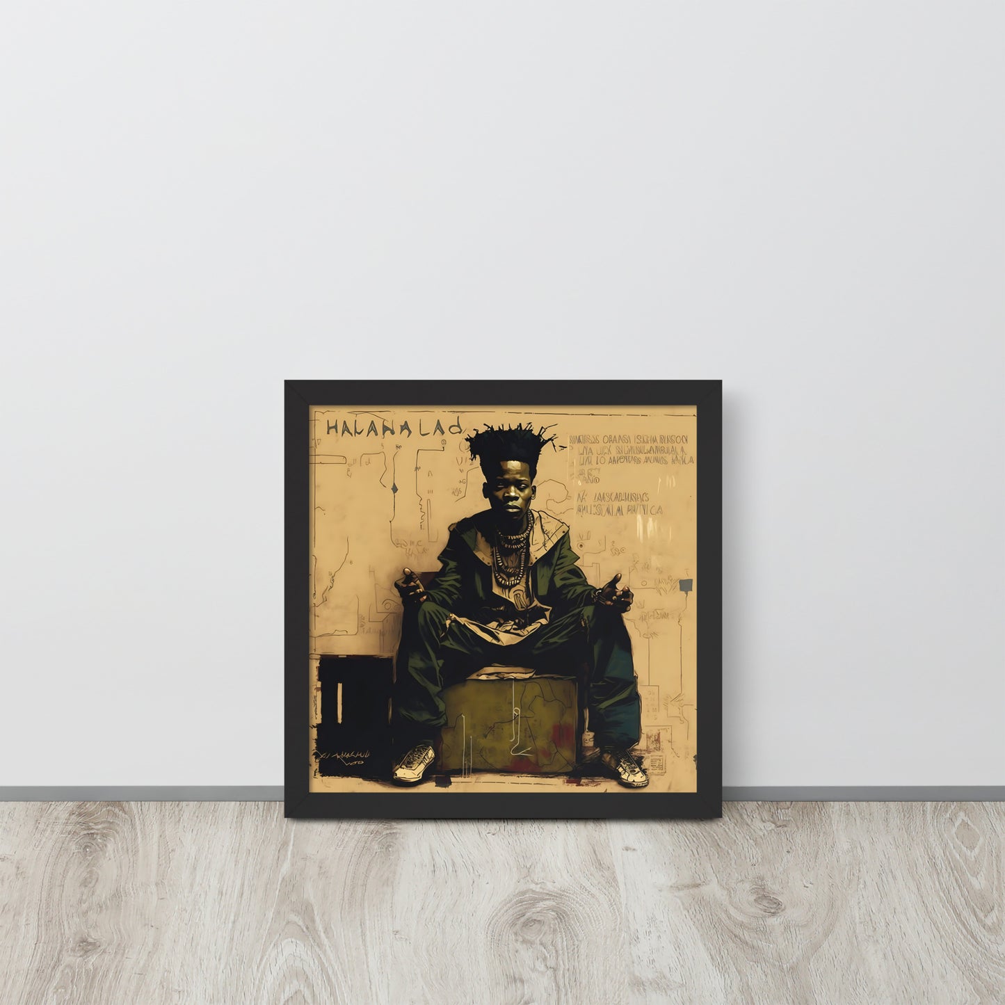 Basquiat's Urban Mansa Musa Framed poster