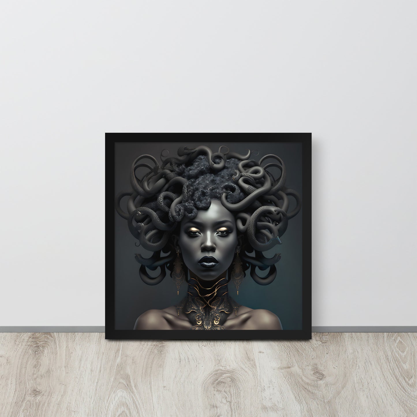 Black Madusa Framed poster