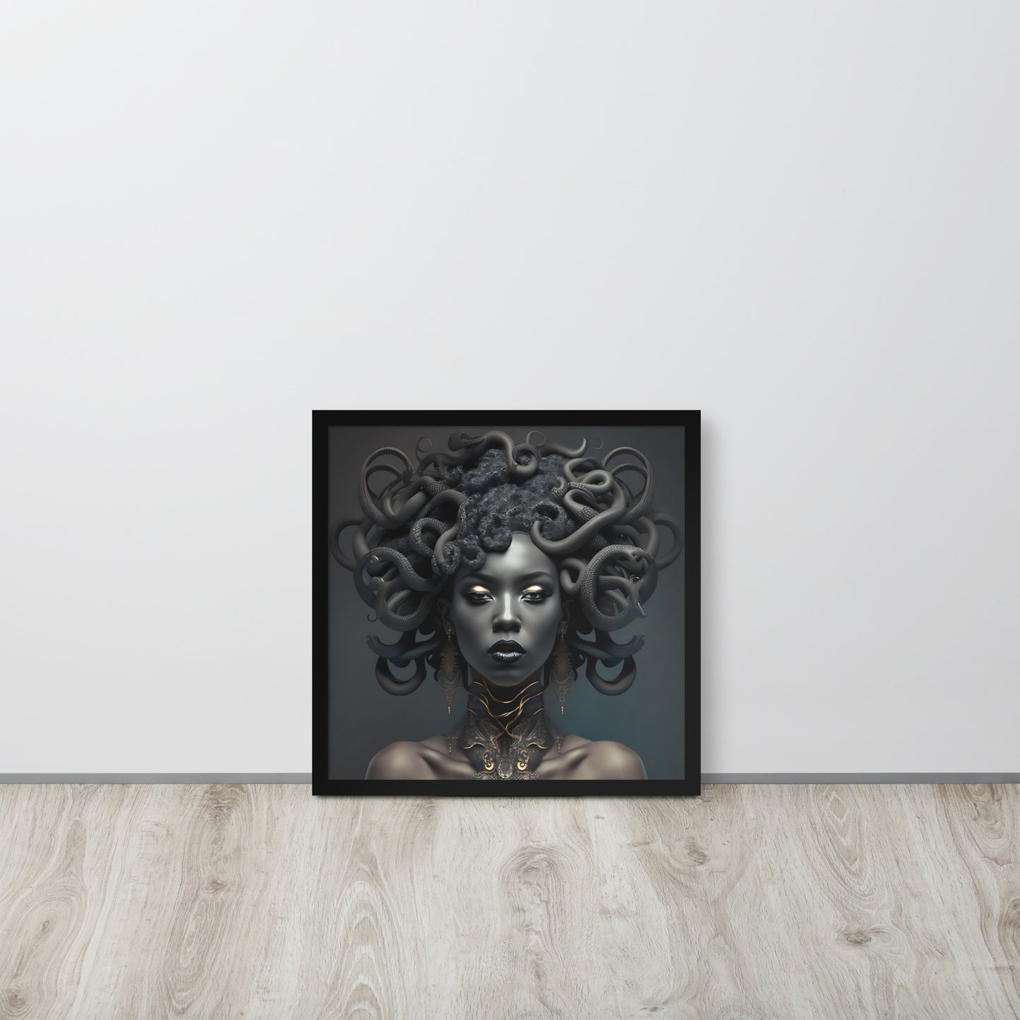 Black Madusa Framed poster