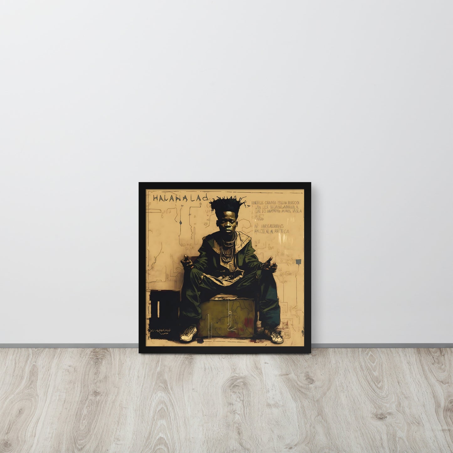 Basquiat's Urban Mansa Musa Framed poster